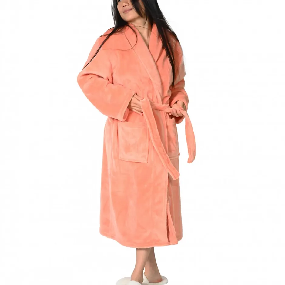 Sensei Maison Peignoir polaire mixte chaud & doux Rose Thé M KOMO* Peignoir De Bain