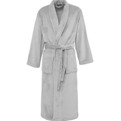 Sensei Maison Peignoir polaire mixte chaud & doux Gris Cendré XL KOMO* Peignoir De Bain