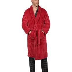 Sensei Maison Peignoir polaire mixte chaud & doux Cardinal L KOMO* Peignoir De Bain