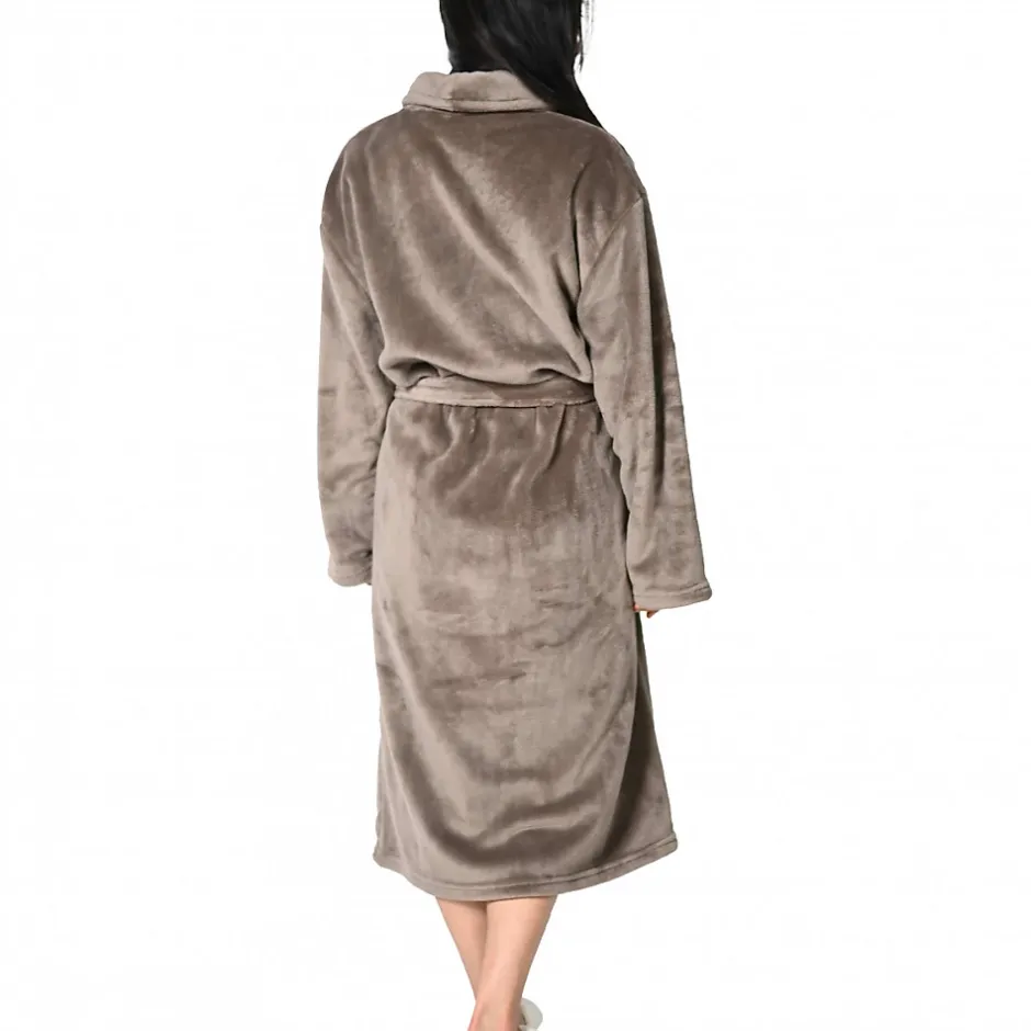 Sensei Maison Peignoir polaire mixte chaud & doux Noisette S KOMO* Peignoir De Bain
