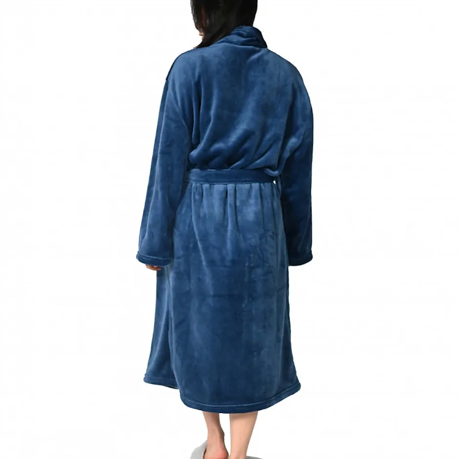 Sensei Maison Peignoir polaire mixte chaud & doux Denim XL KOMO* Peignoir De Bain