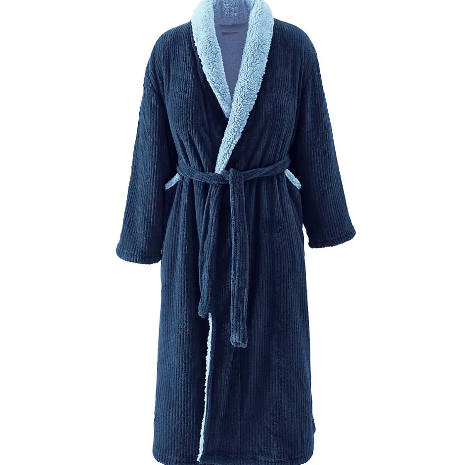 Sensei Maison Peignoir polaire mixte côtelé ultra chaud Denim M NOTTING HILL