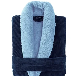 Sensei Maison Peignoir polaire mixte côtelé ultra chaud Denim M NOTTING HILL