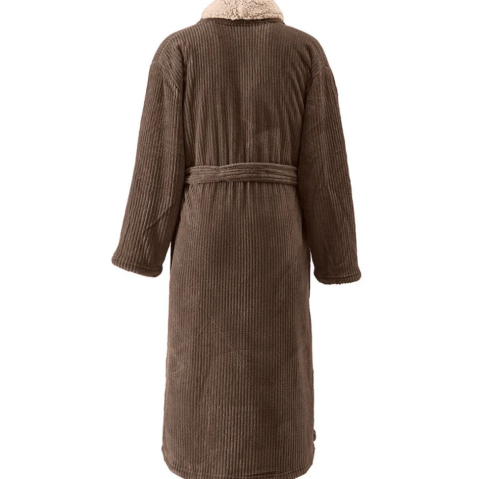 Sensei Maison Peignoir polaire mixte côtelé ultra chaud Noisette XL NOTTING HILL