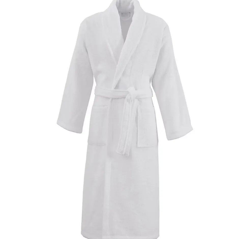 Sensei Maison Peignoir éponge homme-femme col châle 400 g/m² Blanc XL STUDIO* Peignoir De Bain