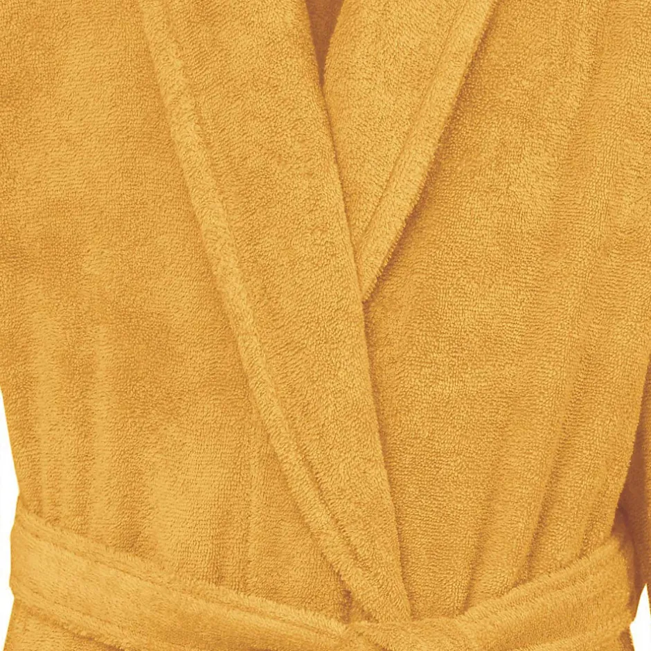 Sensei Maison Peignoir éponge homme-femme col châle 400 g/m² Caramel M STUDIO