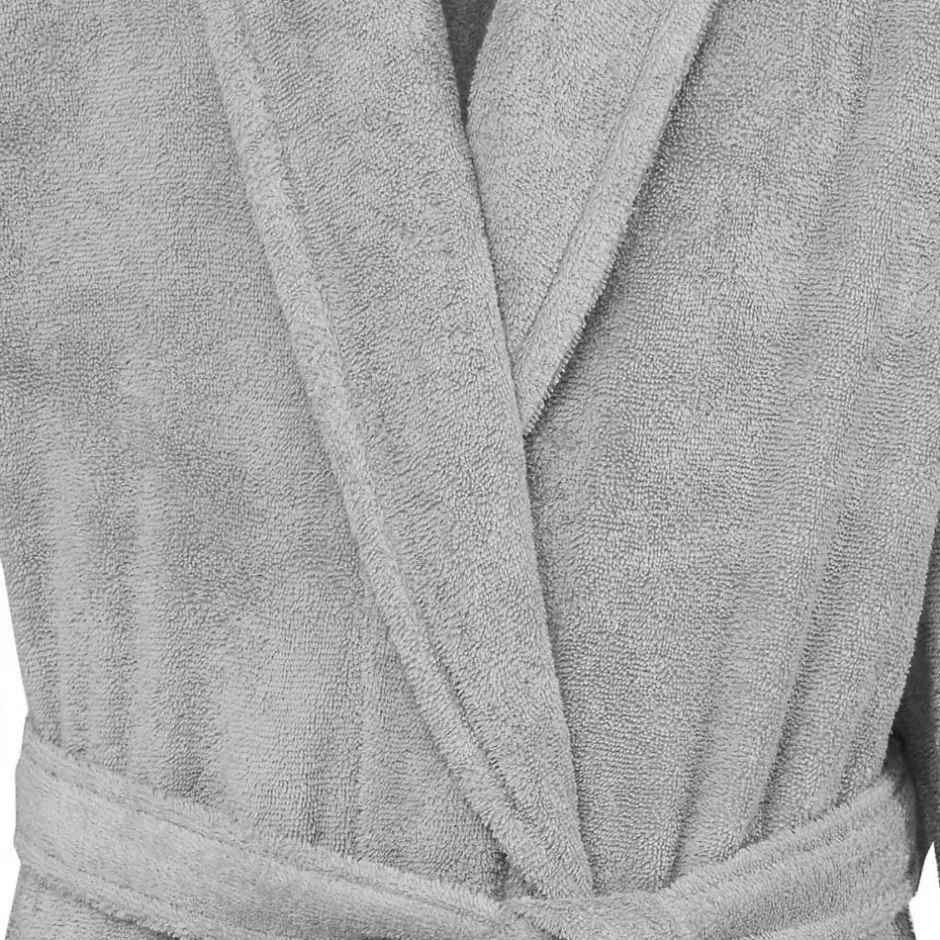 Sensei Maison Peignoir éponge homme-femme col châle 400 g/m² Gris Perle M STUDIO