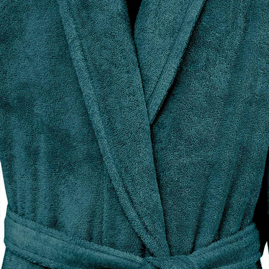 Sensei Maison Peignoir éponge homme-femme col châle 400 g/m² Denim L STUDIO