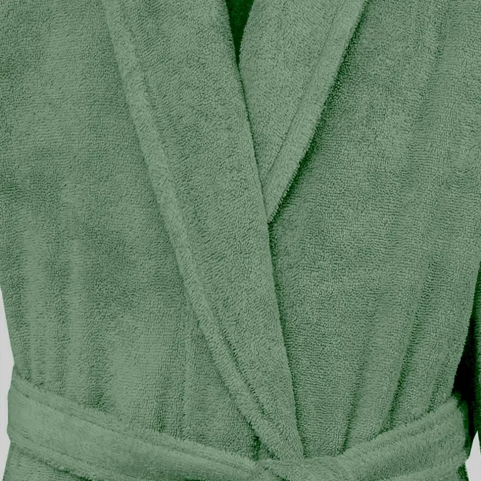 Sensei Maison Peignoir éponge homme-femme col châle 400 g/m² Lichen XL STUDIO* Peignoir De Bain