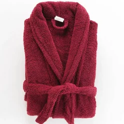 Douceur D'Intérieur Peignoir uni à col châle (Taille Unique - Rouge)