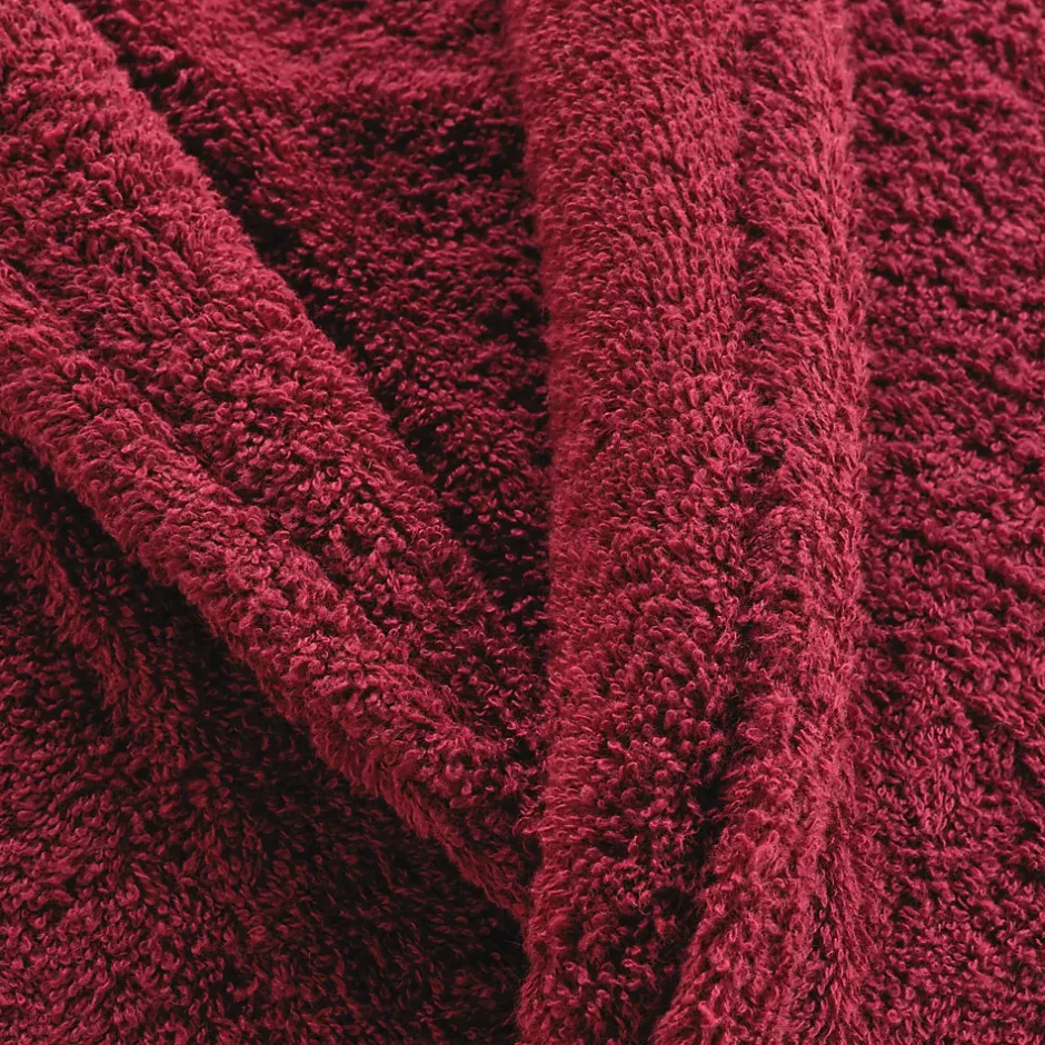 Douceur D'Intérieur Peignoir uni à col châle (Taille Unique - Rouge)