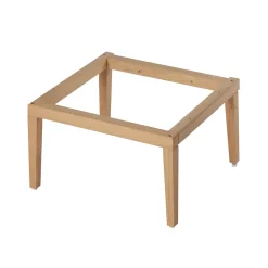 GoodHome Pieds en chêne pour colonne de salle de bains Avela 40 cm
