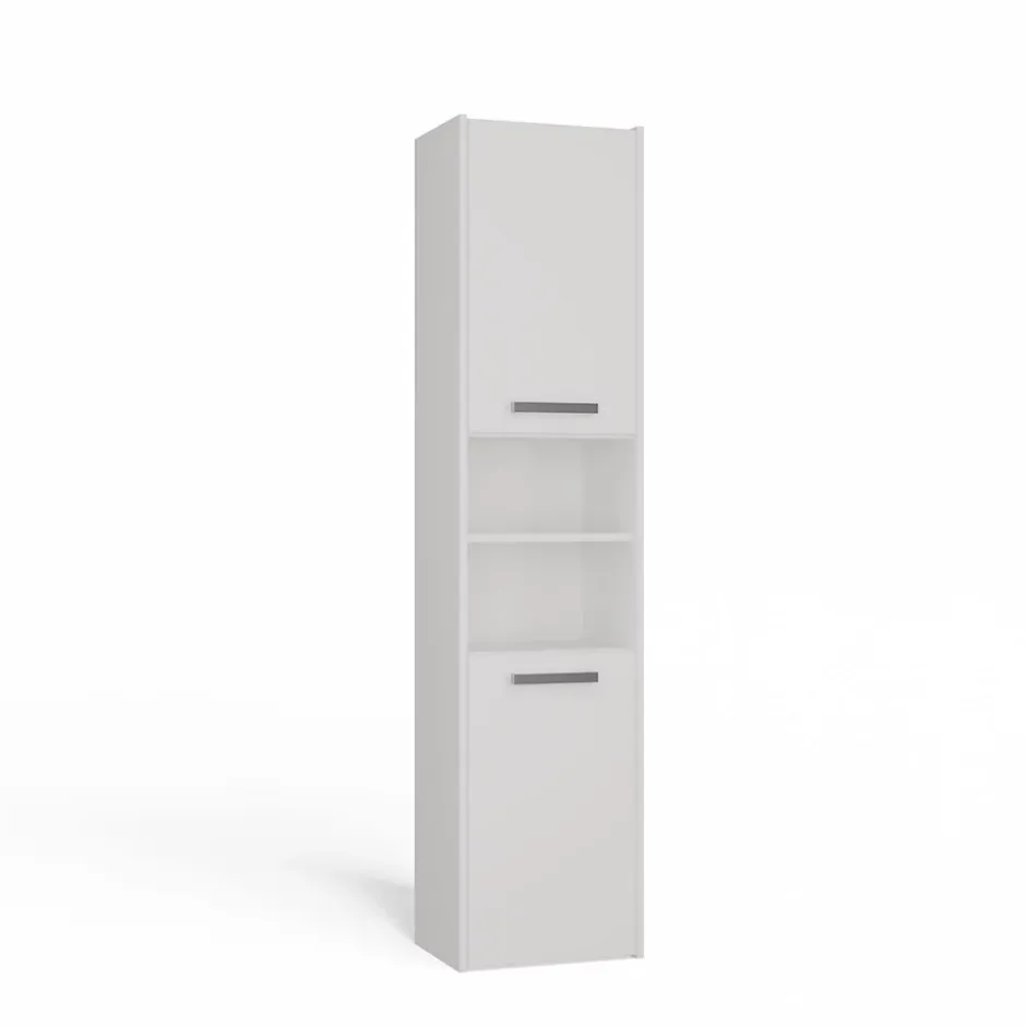 Topeshop PISA 40 - Colonne de salle de bain 30x40x170 - Meuble salle de bain - Rangement salle de bain - Colonne rangement