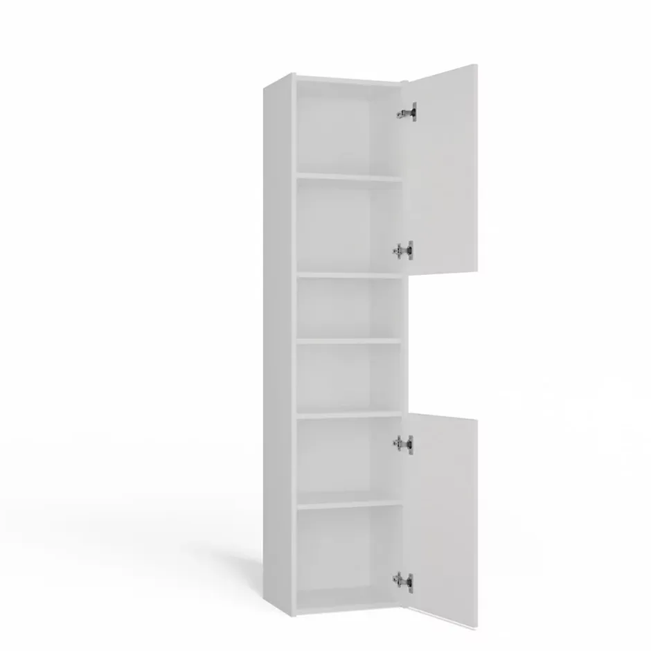 Topeshop PISA 40 - Colonne de salle de bain 30x40x170 - Meuble salle de bain - Rangement salle de bain - Colonne rangement