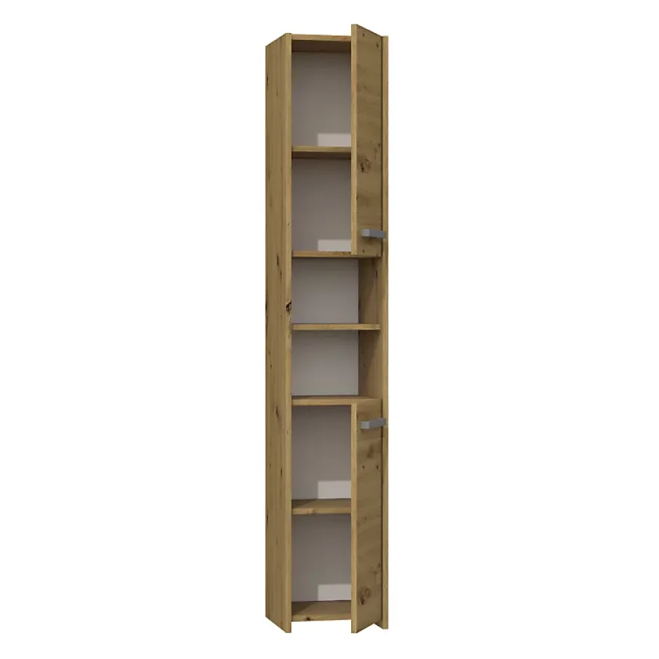 Autres PISA - Armoire Colonne de salle de bains - 170x30x30 cm - Meuble rangement salle de bains