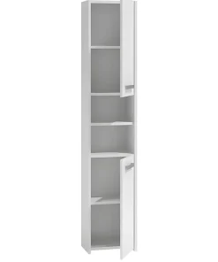 Topeshop PISA - Colonne de salle de bain 30x30x170 - Meuble salle de bain - Rangement salle de bain - Colonne rangement