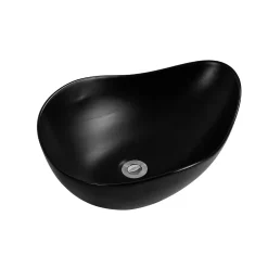 Ceramia PixL 50,5 x 38 x 18 cm vasque à poser Infinitio, sans trop-plein, noir (CEPX5038BKM)* Vasque À Poser