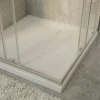 Ceramia PixL 90x90 cm receveur de douche carré à poser BMC avec surface effet pierre, blanc (CERAPX9090W)* Receveur De Douche
