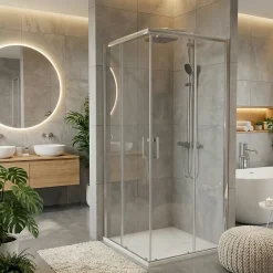 Ceramia PixL 90x90 cm receveur de douche carré à poser BMC avec surface effet pierre, blanc (CERAPX9090W)* Receveur De Douche