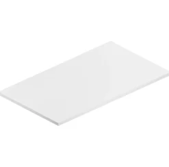 Ipiemme SRL Plan de toilette blanc L.90 x l.51,5 x ép.2 cm, Pura+* Plan De Travail Buanderie|Plan De Travail Salle De Bains
