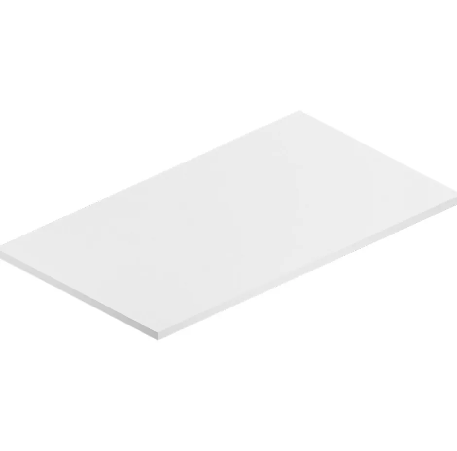 Ipiemme SRL Plan de toilette blanc L.90 x l.51,5 x ép.2 cm, Pura+* Plan De Travail Buanderie|Plan De Travail Salle De Bains