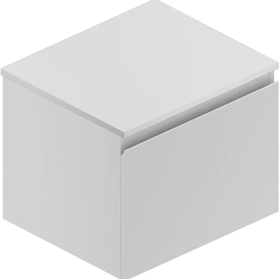 Ipiemme SRL Plan de toilette blanc L.60 x l.51,5 x ép.2 cm, Pura+