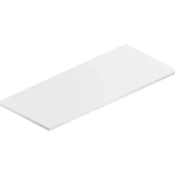 Ipiemme SRL Plan de toilette blanc L.120 x l.51,5 x ép.2 cm, Pura+* Plan De Travail Buanderie|Plan De Travail Salle De Bains