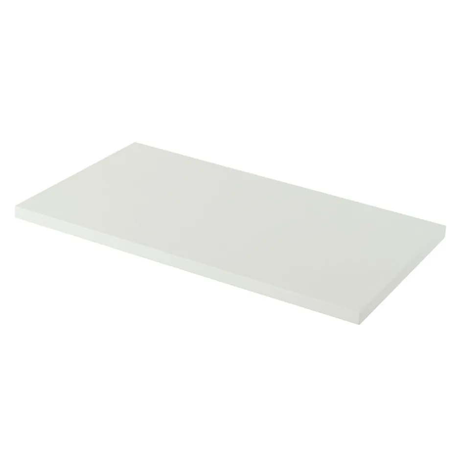 GoodHome Plan de toilette blanc mat L.80 x l.45 x ép.2,8 cm, Perma* Plan De Travail Buanderie|Plan De Travail Salle De Bains