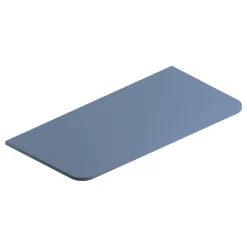 Plan de toilette en mélaminé bleu mat Alba 104,5 cm* Plan De Travail Buanderie|Plan De Travail Salle De Bains