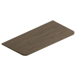 Plan de toilette en mélaminé décor noyer Alba 104,5 cm