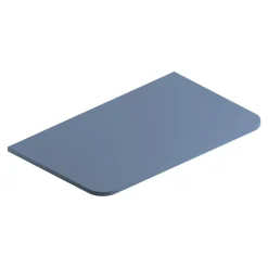 Plan de toilette en mélaminé bleu mat Alba 84,5 cm