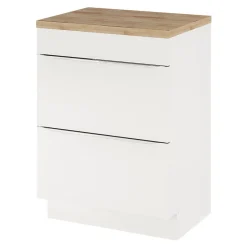 GoodHome Plan de toilette Hartland L. 60 cm chêne