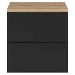 GoodHome Plan de toilette Hartland L. 60 cm chêne