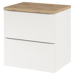 GoodHome Plan de toilette Hartland L. 60 cm chêne