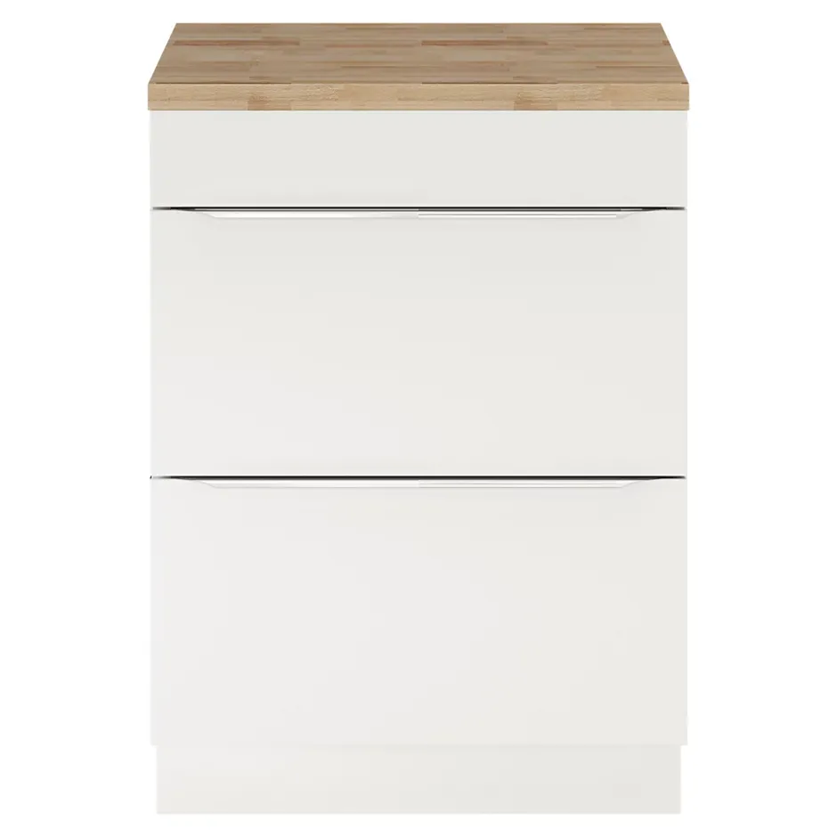 GoodHome Plan de toilette Hartland L. 60 cm chêne