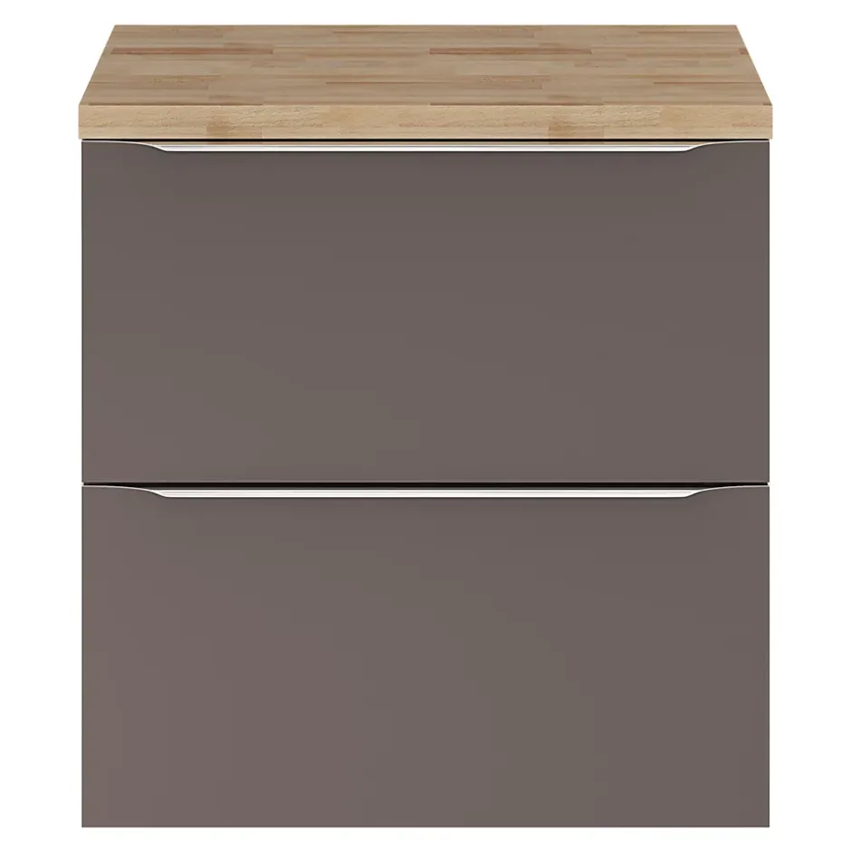 GoodHome Plan de toilette Hartland L. 60 cm chêne