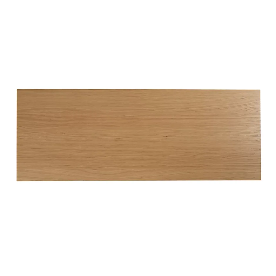 GoodHome Plan de toilette Avela placage chêne 120 cm