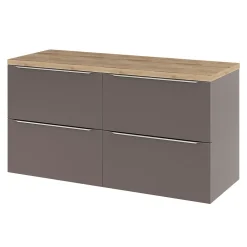 GoodHome Plan de toilette Hartland L. 120 cm chêne* Plan De Travail Buanderie|Plan De Travail Salle De Bains