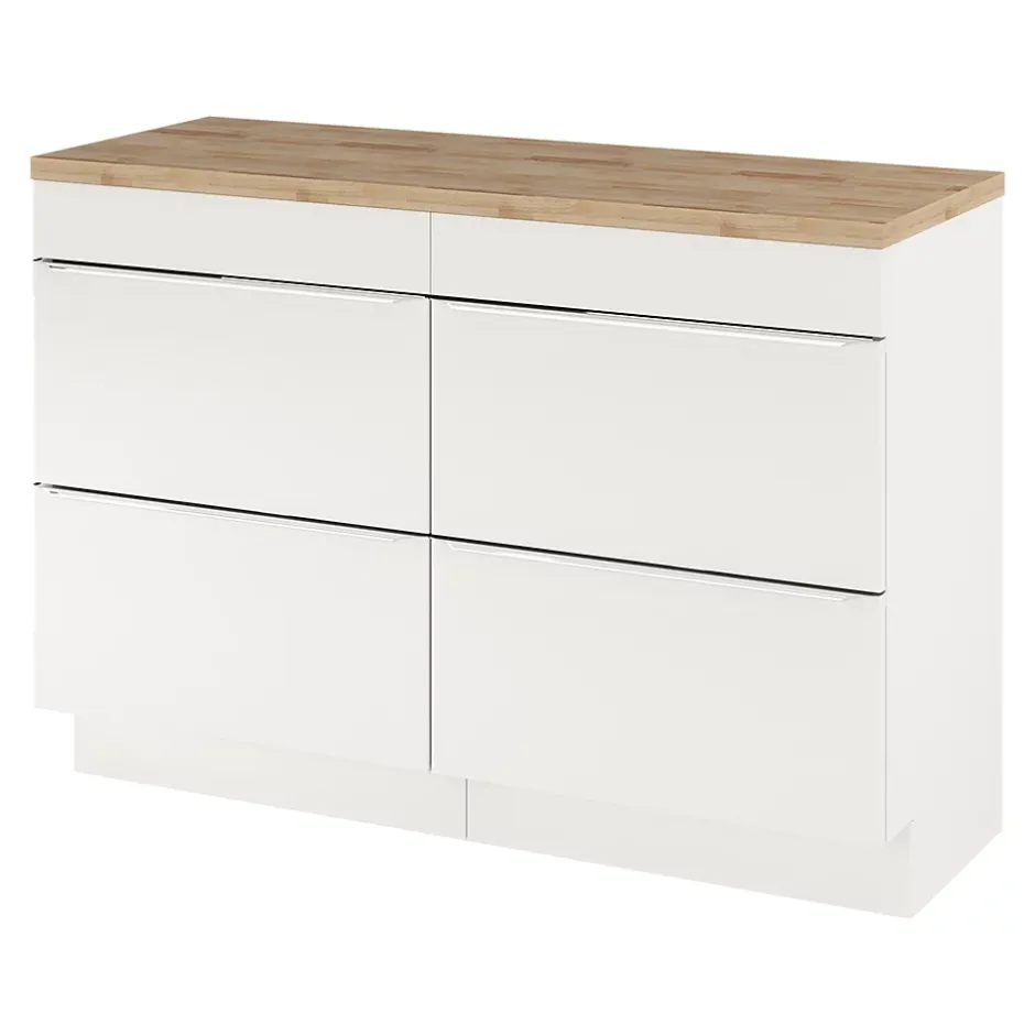 GoodHome Plan de toilette Hartland L. 120 cm chêne* Plan De Travail Buanderie|Plan De Travail Salle De Bains