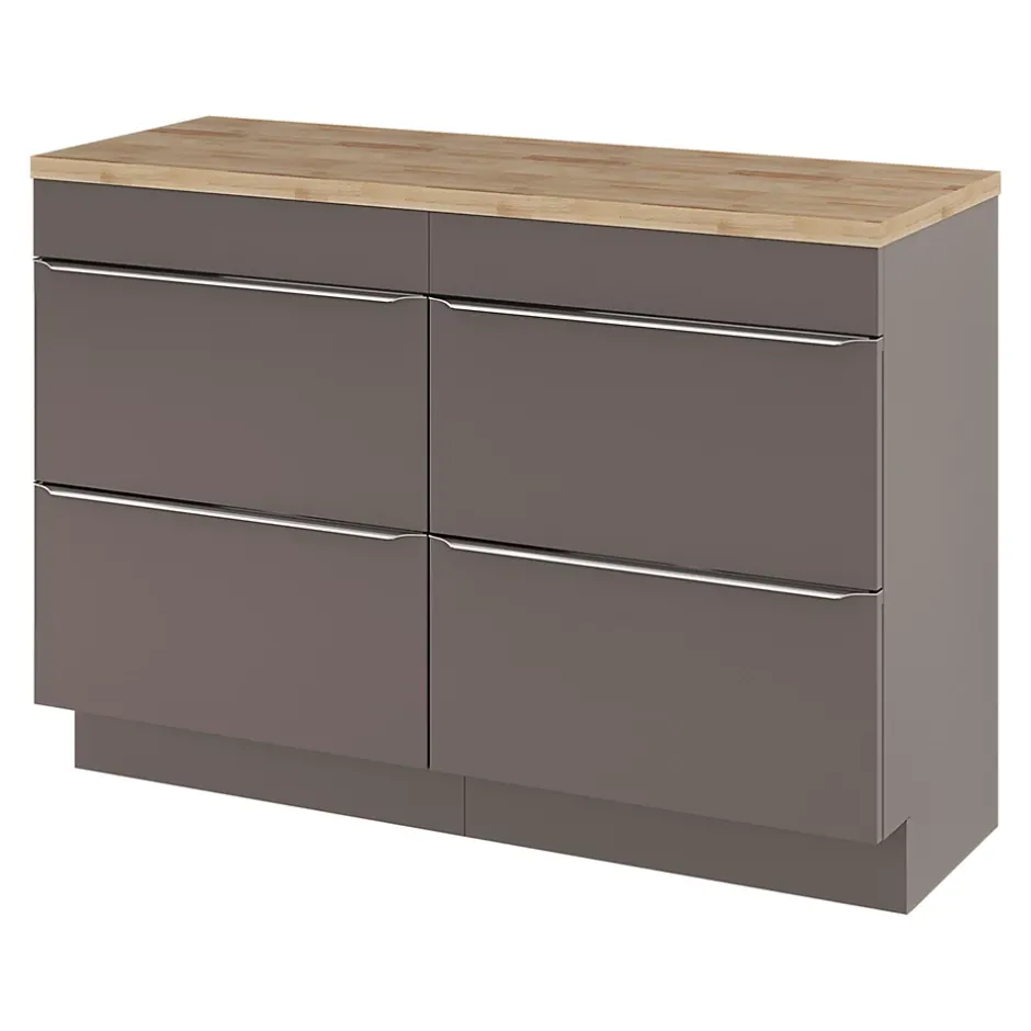 GoodHome Plan de toilette Hartland L. 120 cm chêne* Plan De Travail Buanderie|Plan De Travail Salle De Bains