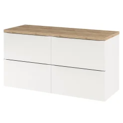 GoodHome Plan de toilette Hartland L. 120 cm chêne* Plan De Travail Buanderie|Plan De Travail Salle De Bains