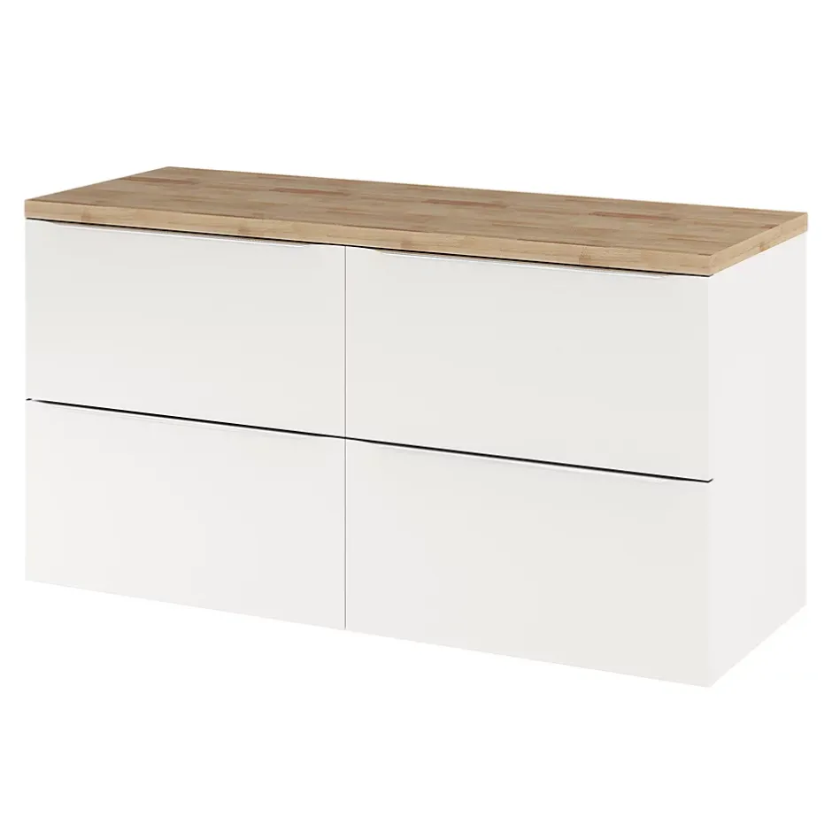 GoodHome Plan de toilette Hartland L. 120 cm chêne* Plan De Travail Buanderie|Plan De Travail Salle De Bains