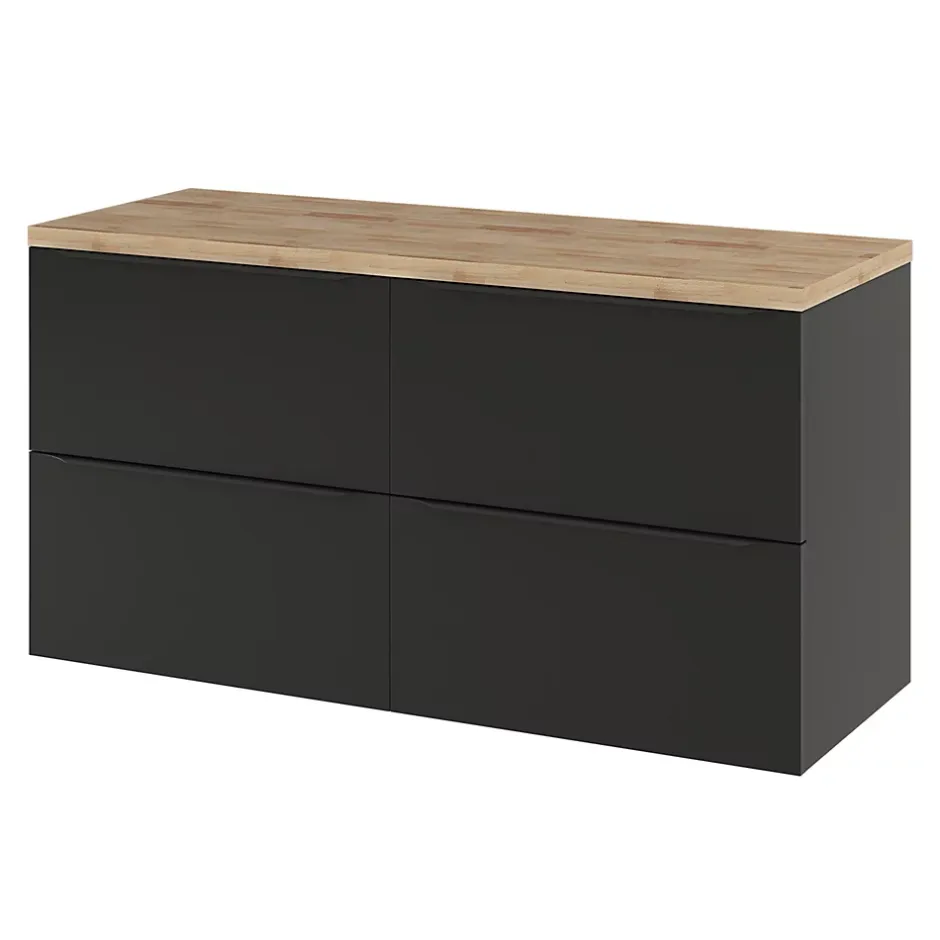 GoodHome Plan de toilette Hartland L. 120 cm chêne* Plan De Travail Buanderie|Plan De Travail Salle De Bains