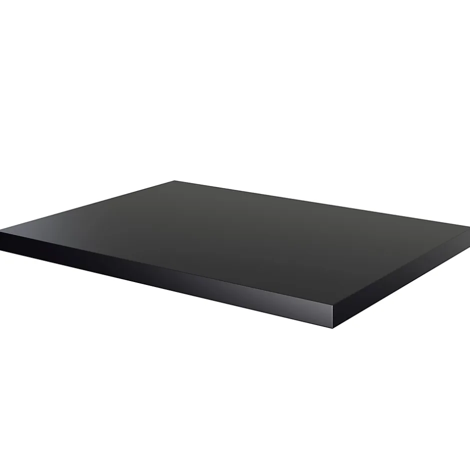 GoodHome Plan de toilette L.60,5 x l.45,5 cm, noir mat, Cadelia