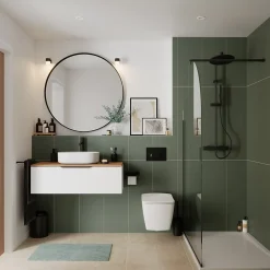 GoodHome Plan de toilette L.100 x l.45 x ép.18 cm effet chêne Kentia
