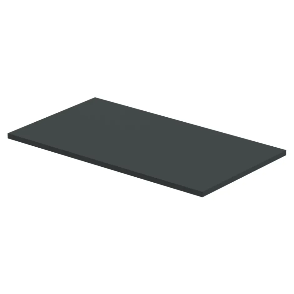 GoodHome Plan de toilette L.80 x l.45 x ép.18 cm vert forêt mat Kentia