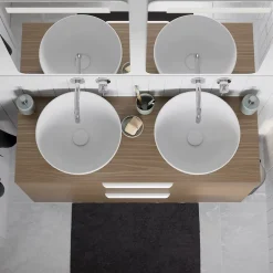 GoodHome Plan de toilette L.60 x l.45 x ép.2 cm effet marbre noir Cadélia* Plan De Travail Buanderie|Plan De Travail Salle De Bains