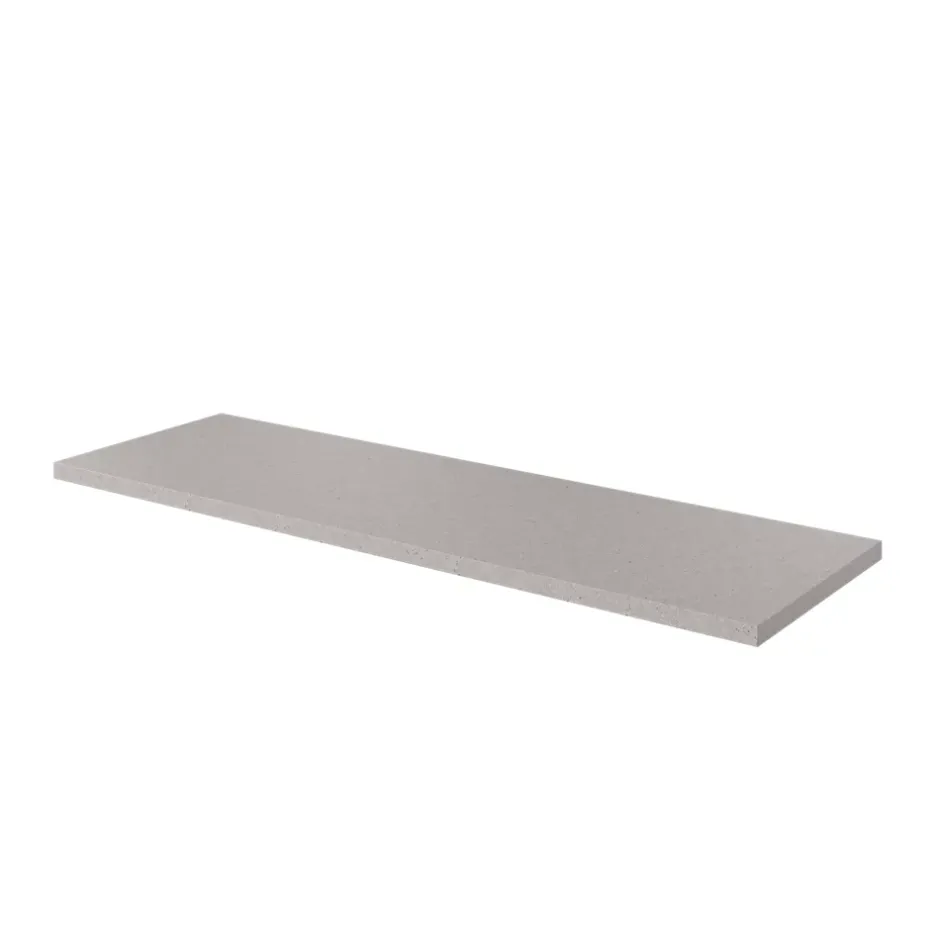 GoodHome Plan de toilette L.140 x l.45 x ép.2 cm effet granite gris Cadélia* Plan De Travail Buanderie|Plan De Travail Salle De Bains