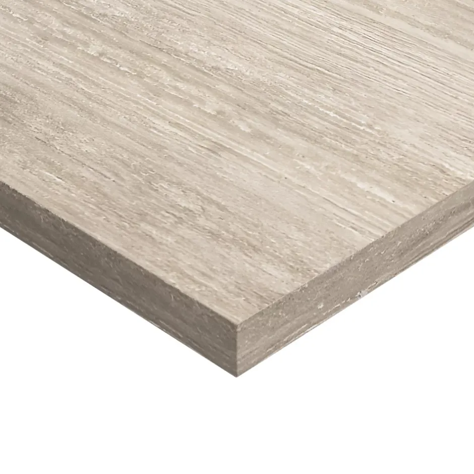 GoodHome Plan de toilette L.80 x l.45 x ép.2 cm, effet travertin, Cadélia