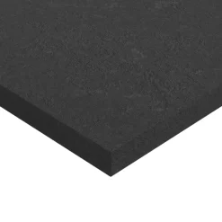GoodHome Plan de toilette L.100 x l.45 x ép.2 cm, effet pierre noire, Cadélia